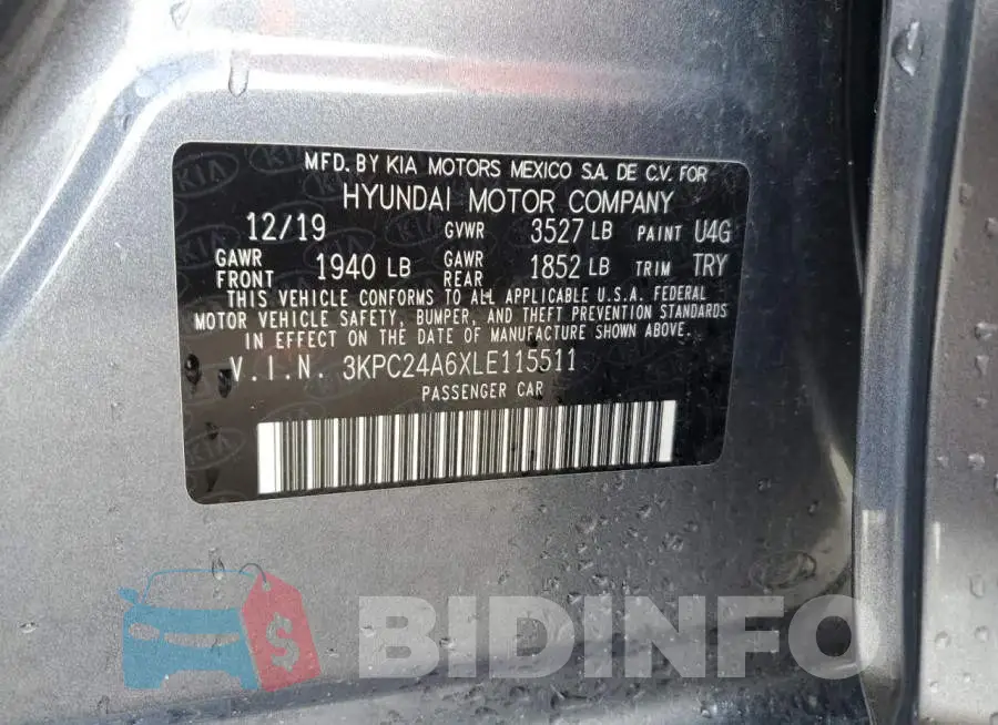 3KPC24A6XLE115511 Photo# 12