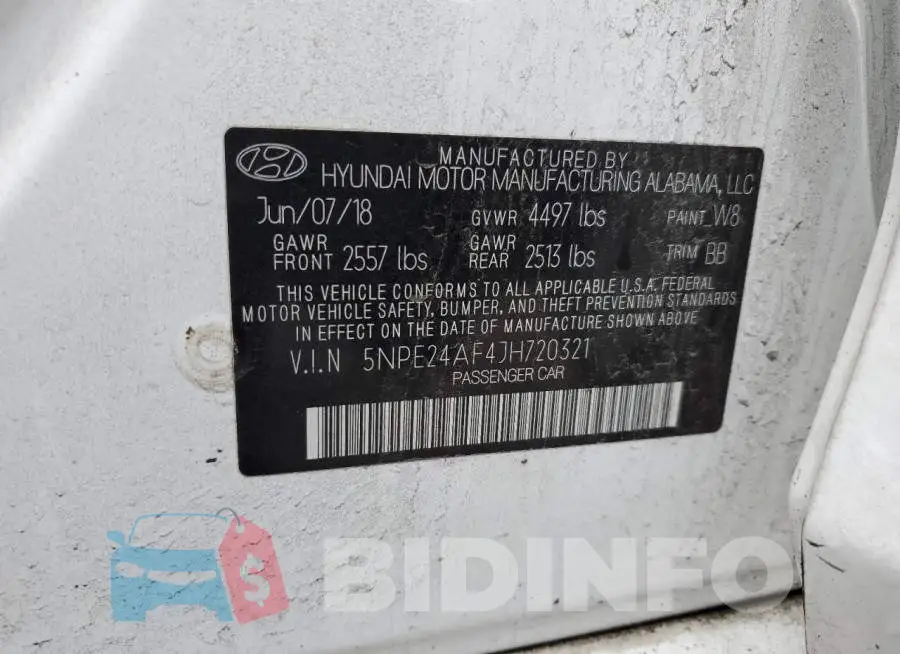 5NPE24AF4JH720321 Photo# 12