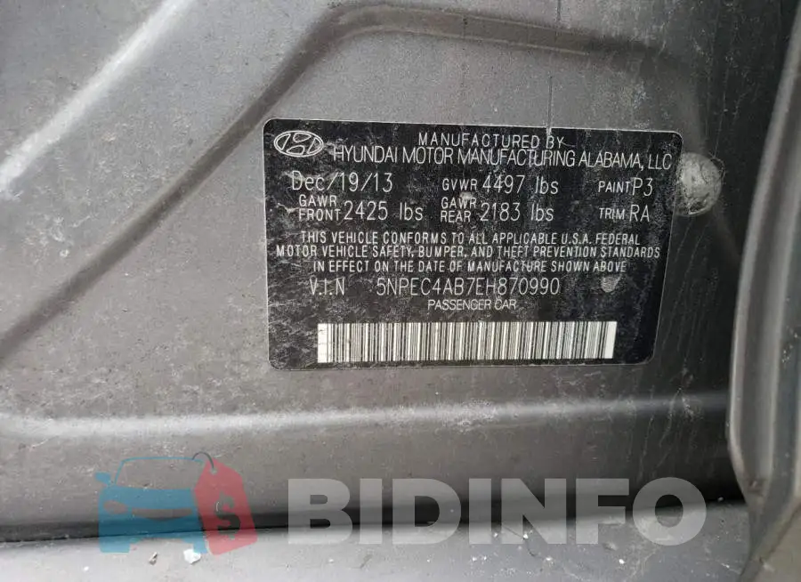 5NPEC4AB7EH870990 Photo# 12