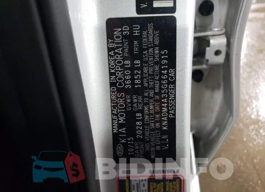 KNADM4A35G6641915 Photo# 12