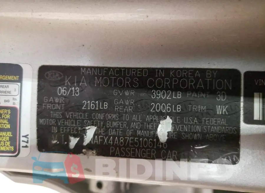 KNAFX4A87E5106146 Photo# 12