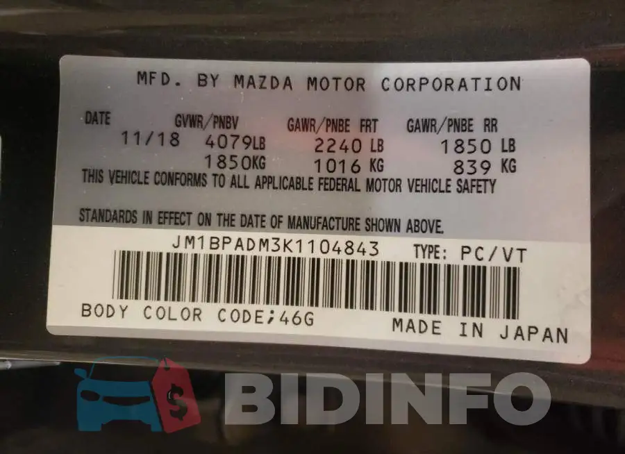 JM1BPADM3K1104843 Photo# 12