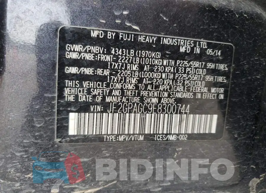 JF2GPAGC9E8300744 Photo# 13