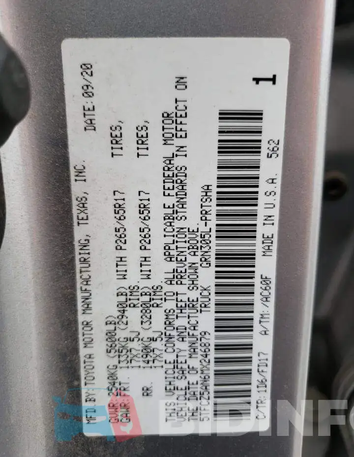 5TFCZ5AN6MX246879 Photo# 12
