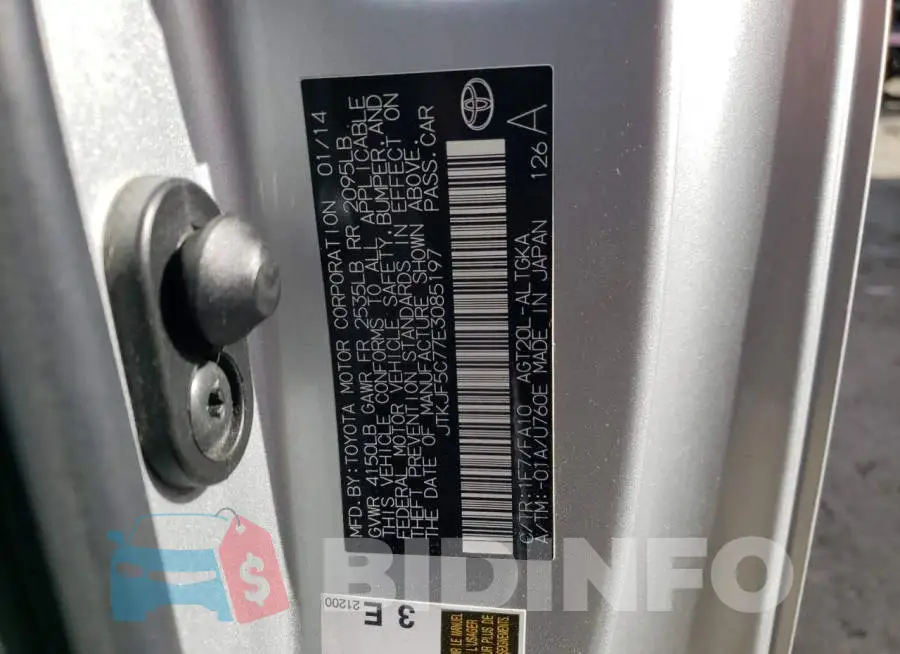 JTKJF5C77E3085197 Photo# 12