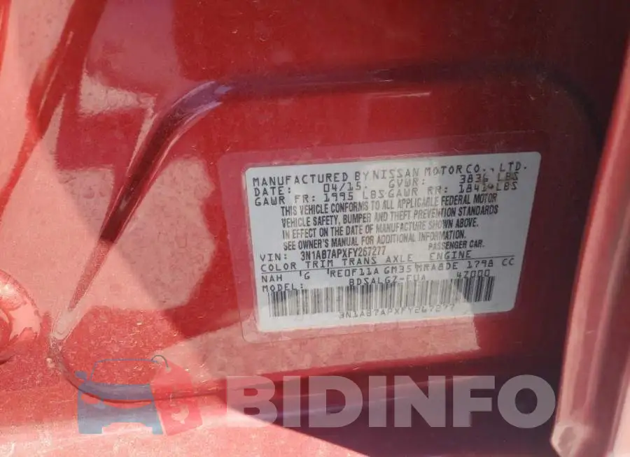 3N1AB7APXFY267277 Photo# 12