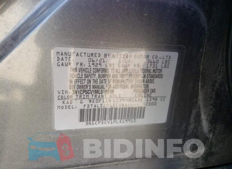 3N1CP5CV1ML519910 Photo# 13