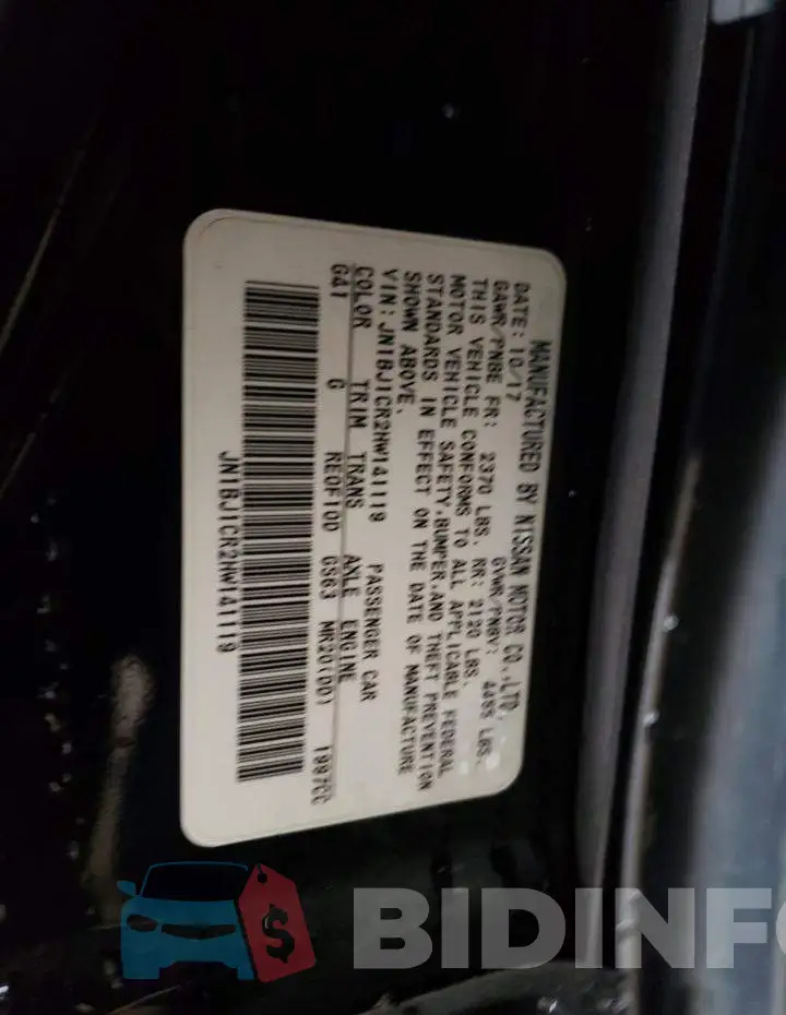 JN1BJ1CR2HW141119 Photo# 13