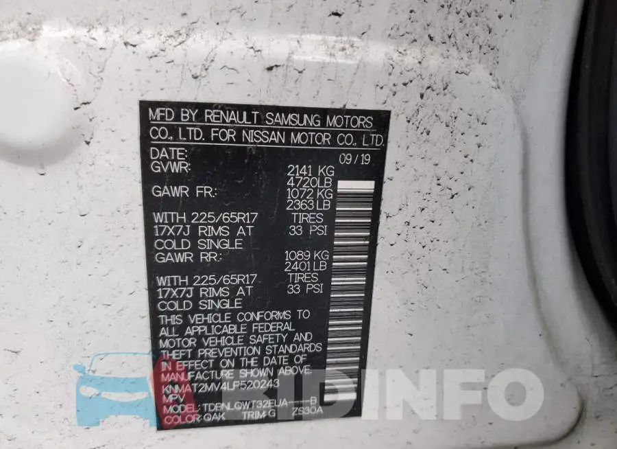 KNMAT2MV4LP520243 Photo# 13