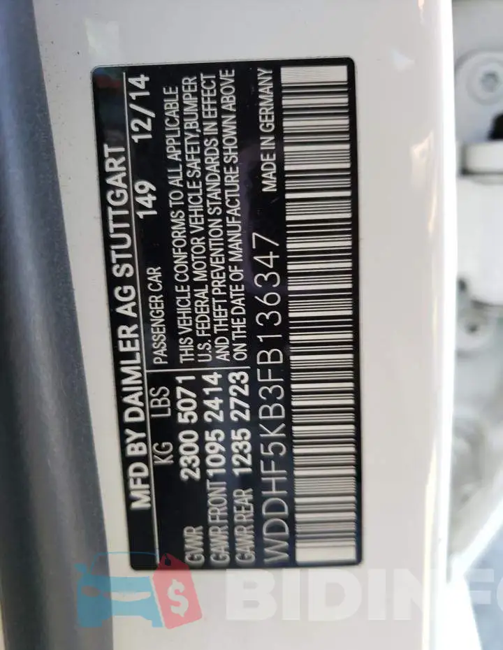 WDDHF5KB3FB136347 Photo# 12