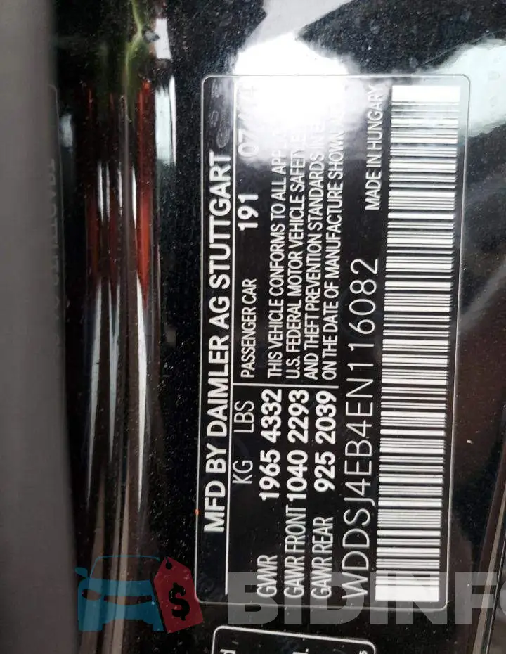 WDDSJ4EB4EN116082 Photo# 13