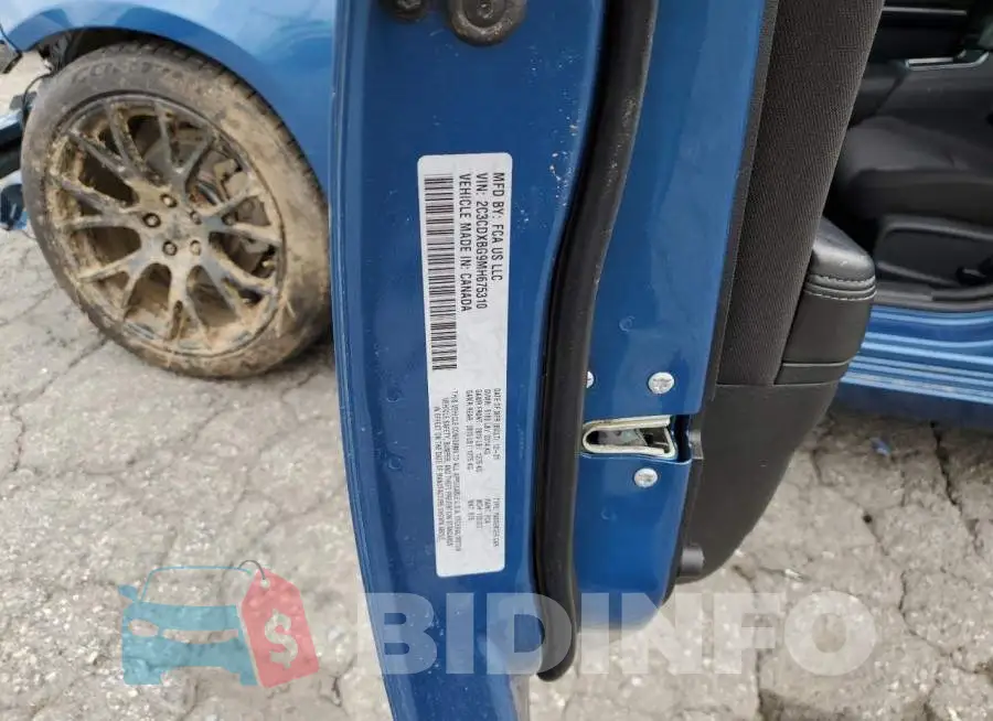 2C3CDXBG9MH675310 Photo# 12