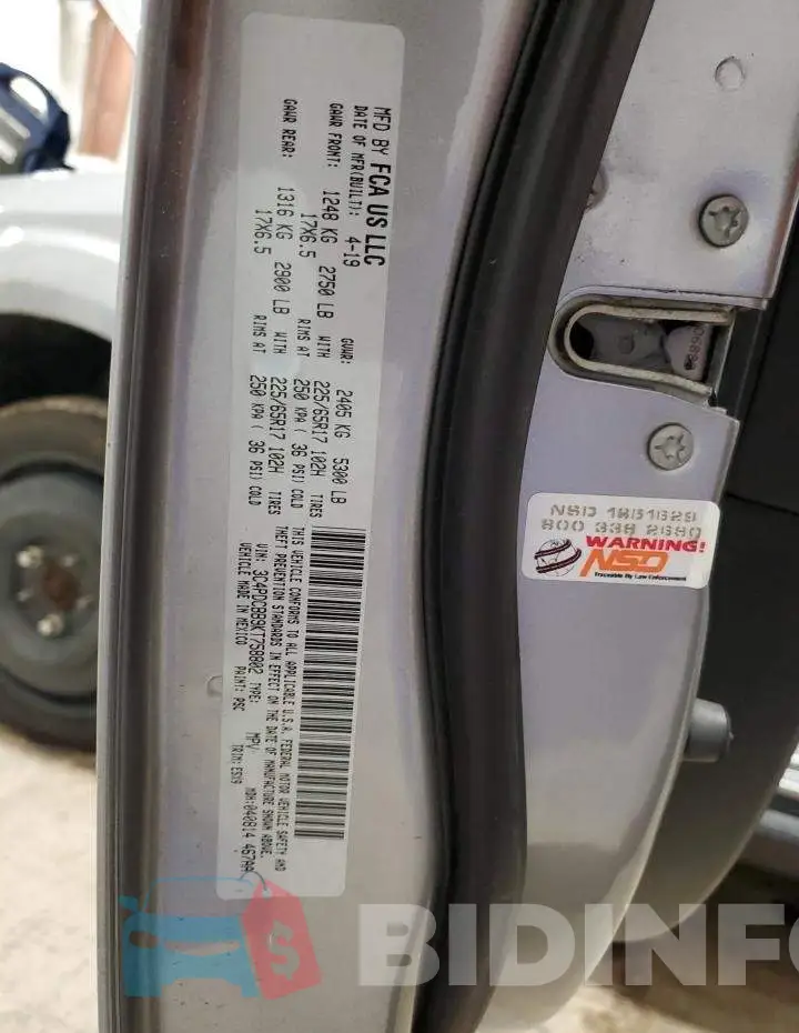 3C4PDCBB9KT758802 Photo# 13