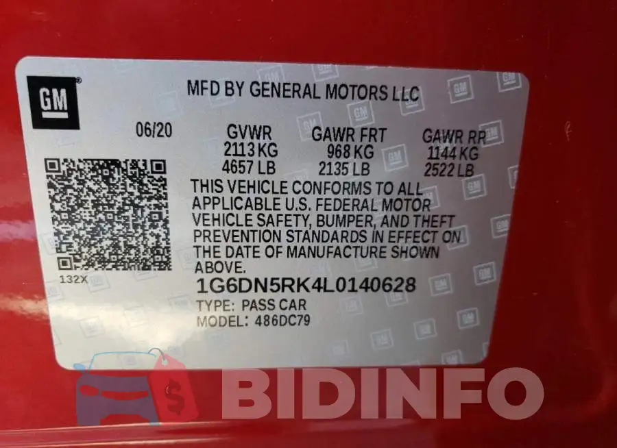 1G6DN5RK4L0140628 Photo# 13