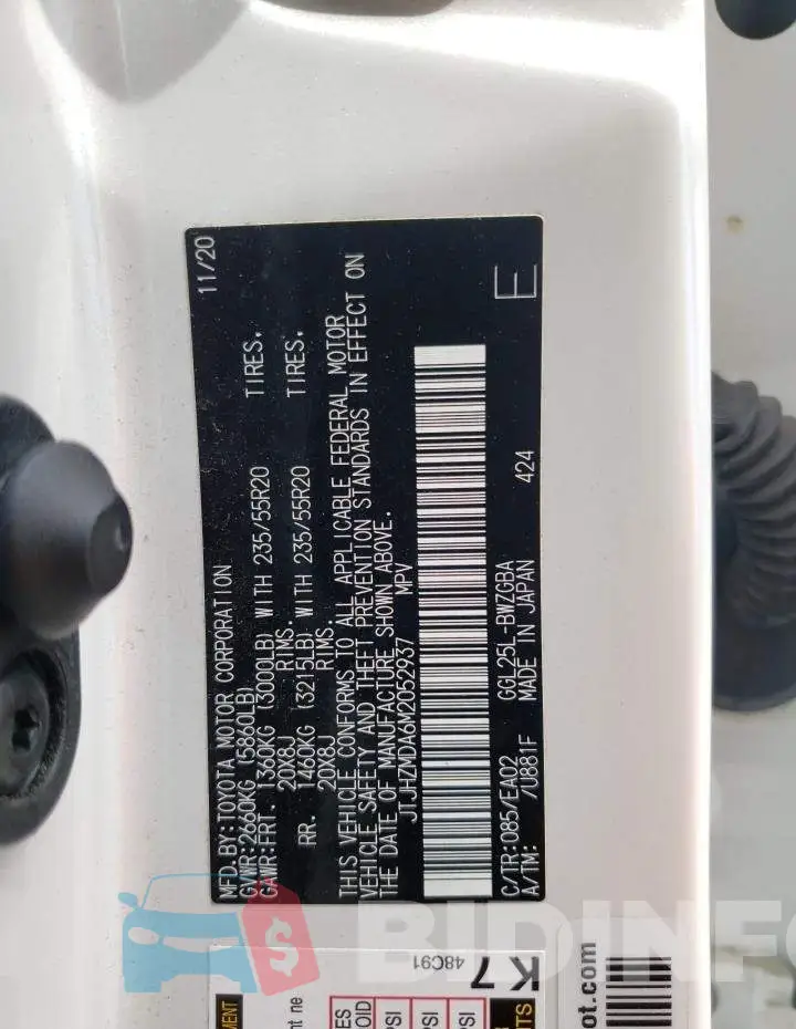 JTJHZMDA6M2052937 Photo# 14