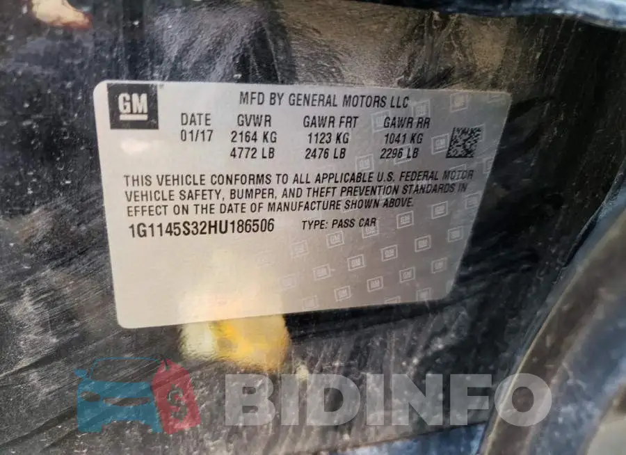 1G1145S32HU186506 Photo# 10