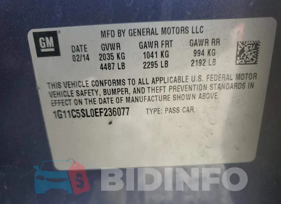 1G11C5SL0EF236077 Photo# 13