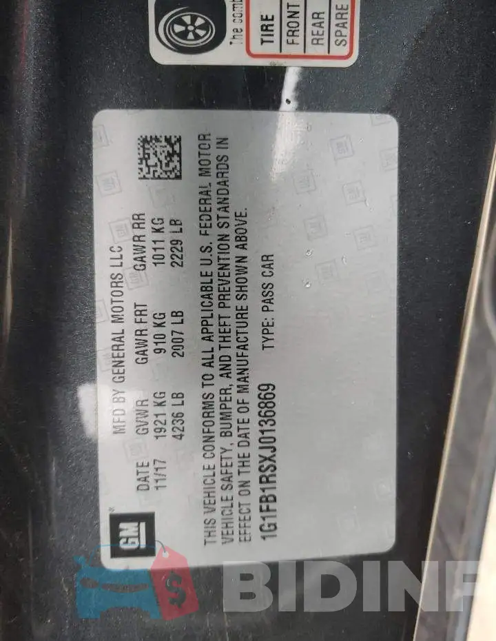 1G1FB1RSXJ0136869 Photo# 12