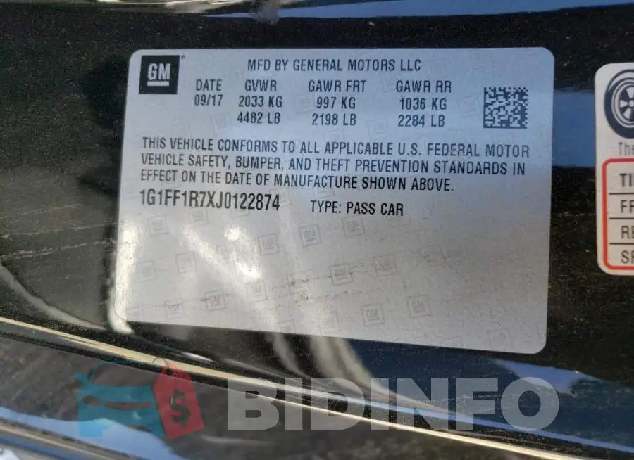 1G1FF1R7XJ0122874 Photo# 12