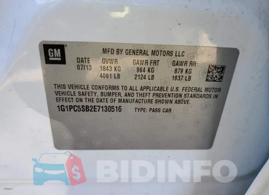 1G1PC5SB2E7130516 Photo# 12