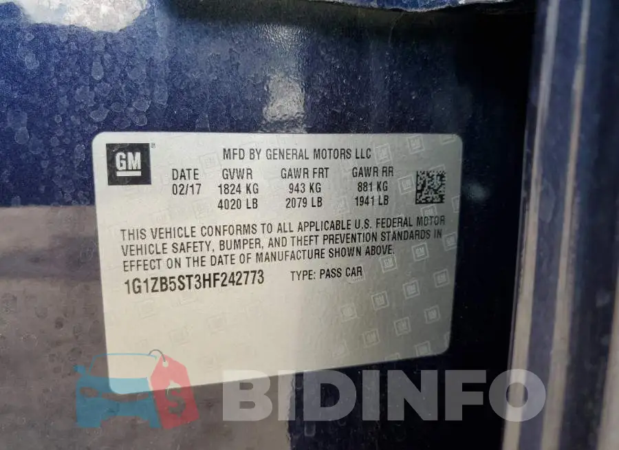 1G1ZB5ST3HF242773 Photo# 12