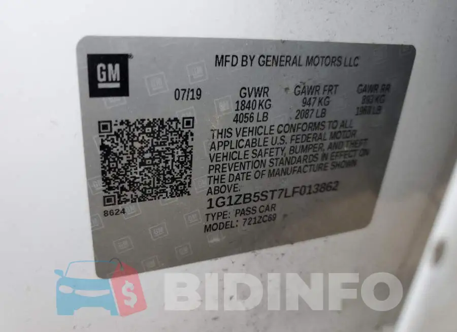 1G1ZB5ST7LF013862 Photo# 12