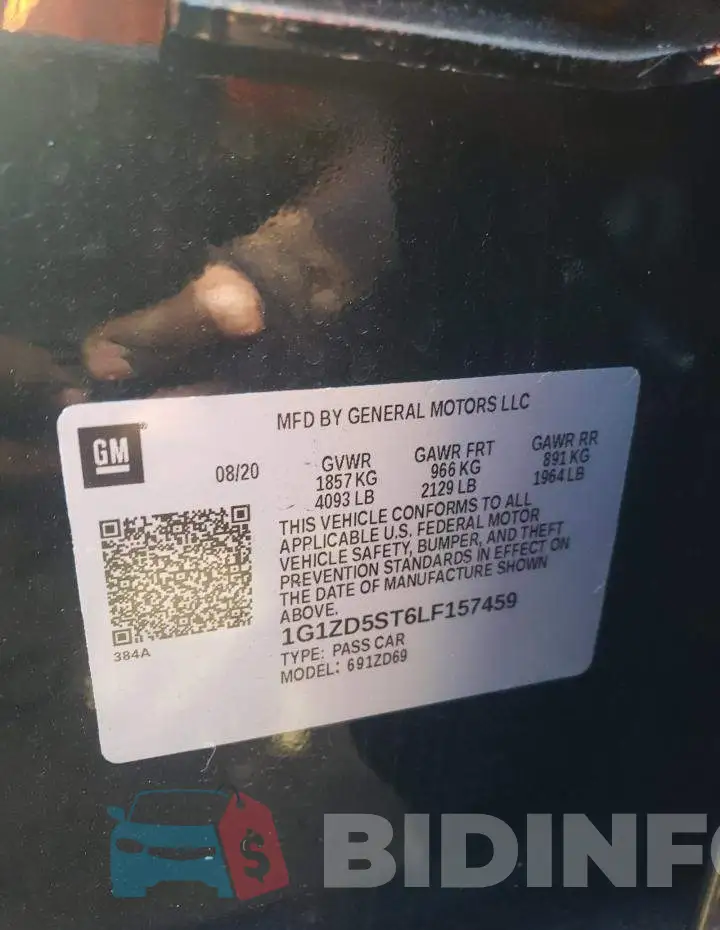 1G1ZD5ST6LF157459 Photo# 10