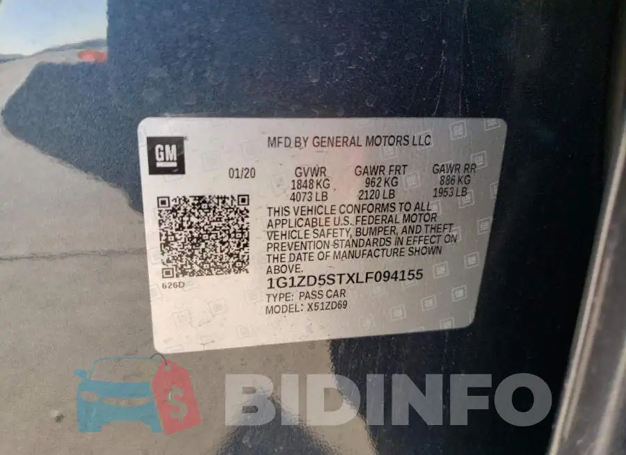 1G1ZD5STXLF094155 Photo# 12