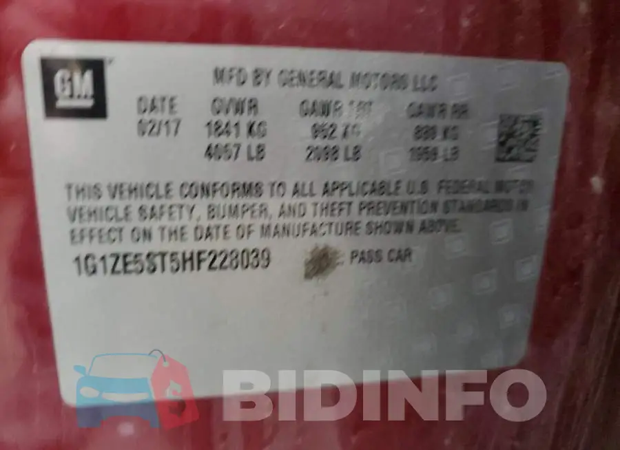 1G1ZE5ST5HF228039 Photo# 12