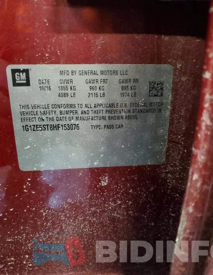 1G1ZE5ST8HF153076 Photo# 12