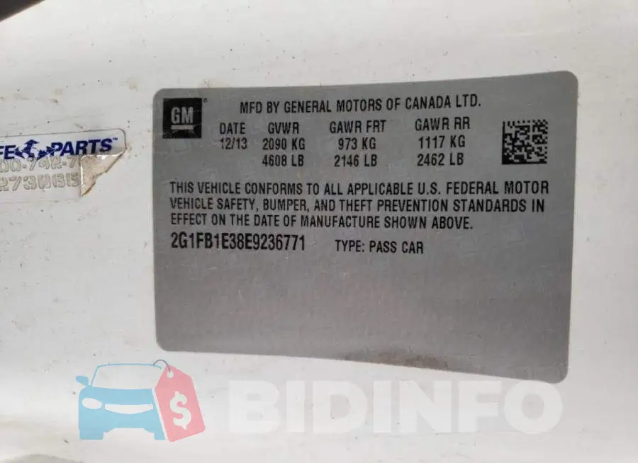 2G1FB1E38E9236771 Photo# 12