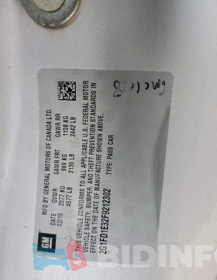 2G1FD1E32F9212302 Photo# 12