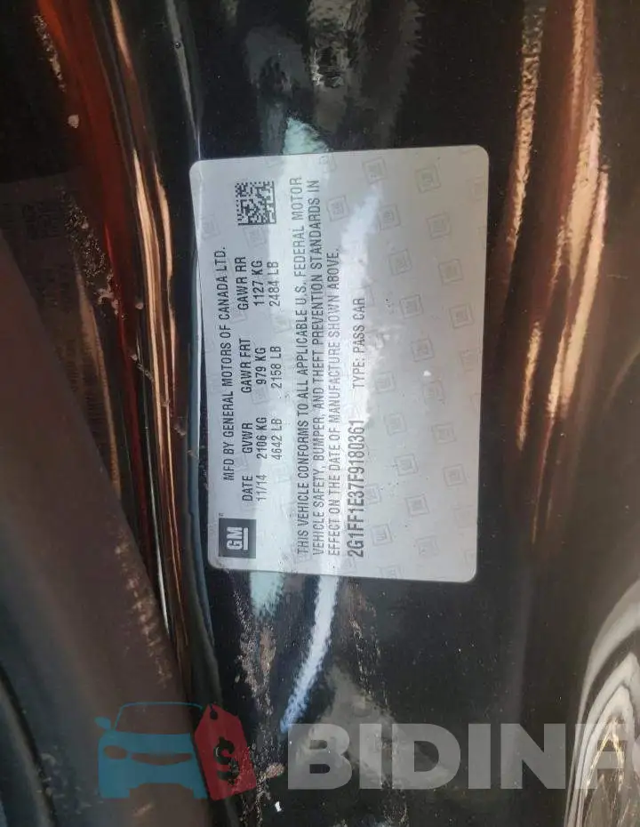 2G1FF1E37F9180361 Photo# 12