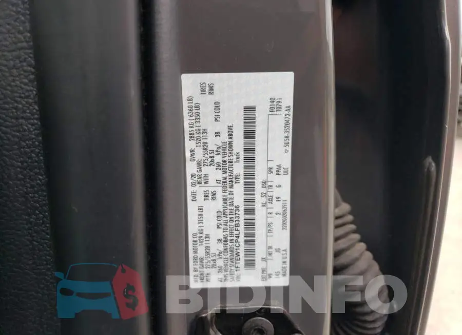 1FTEW1CP4LFB33736 Photo# 12