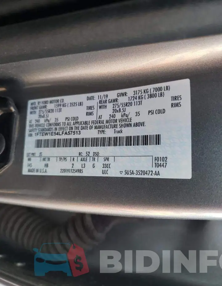 1FTEW1E54LFA57513 Photo# 13