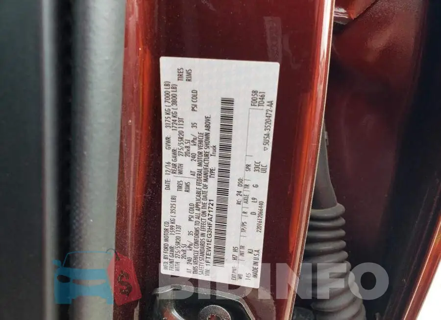 1FTEW1EG3HFA71721 Photo# 12