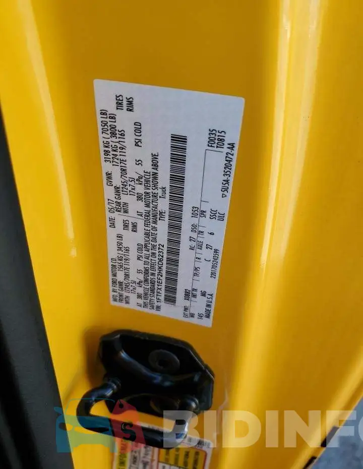 1FTFX1EF2HKD62372 Photo# 12