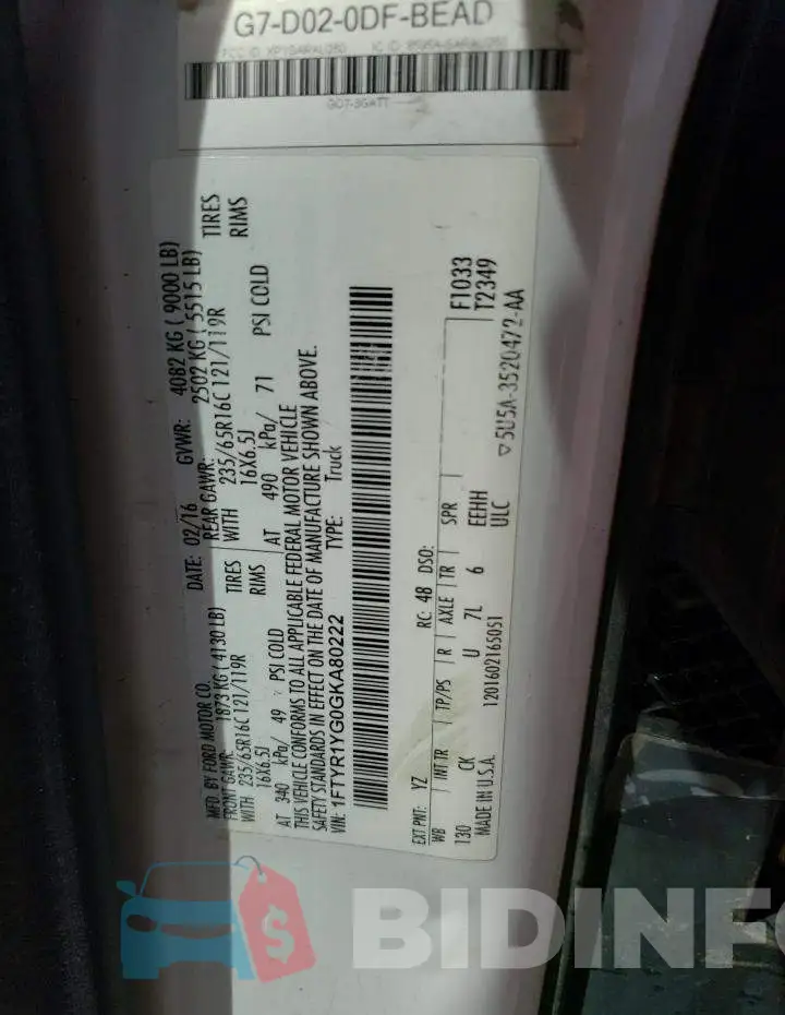 1FTYR1YG0GKA80222 Photo# 13
