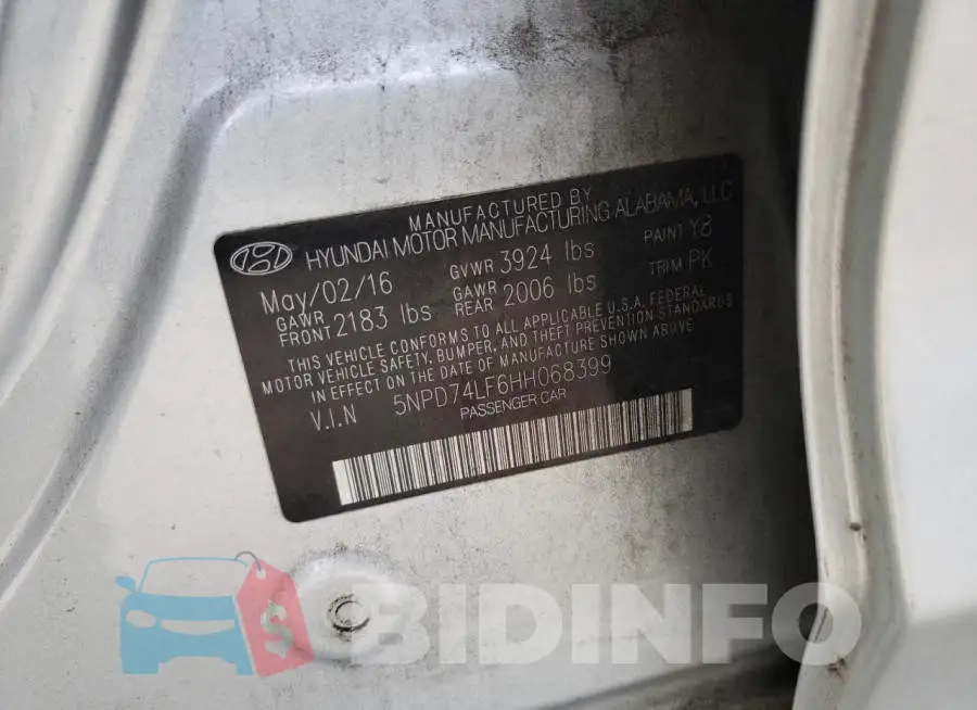 5NPD74LF6HH068399 Photo# 12