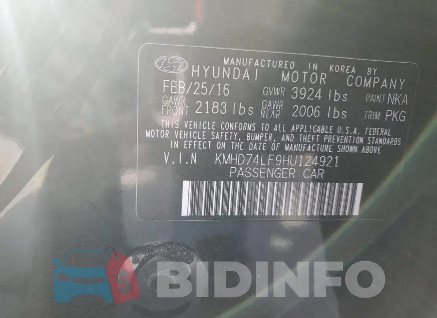 KMHD74LF9HU124921 Photo# 12
