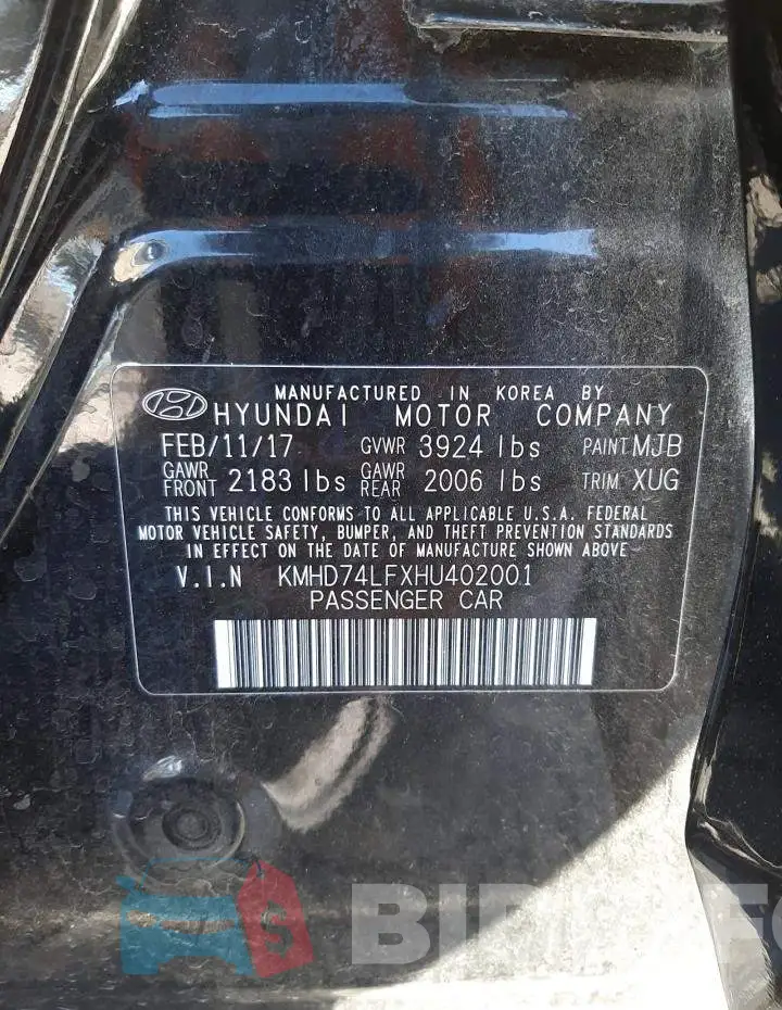 KMHD74LFXHU402001 Photo# 10