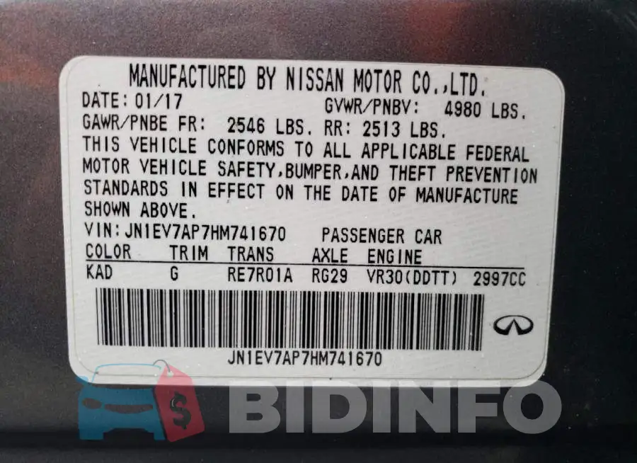 JN1EV7AP7HM741670 Photo# 12