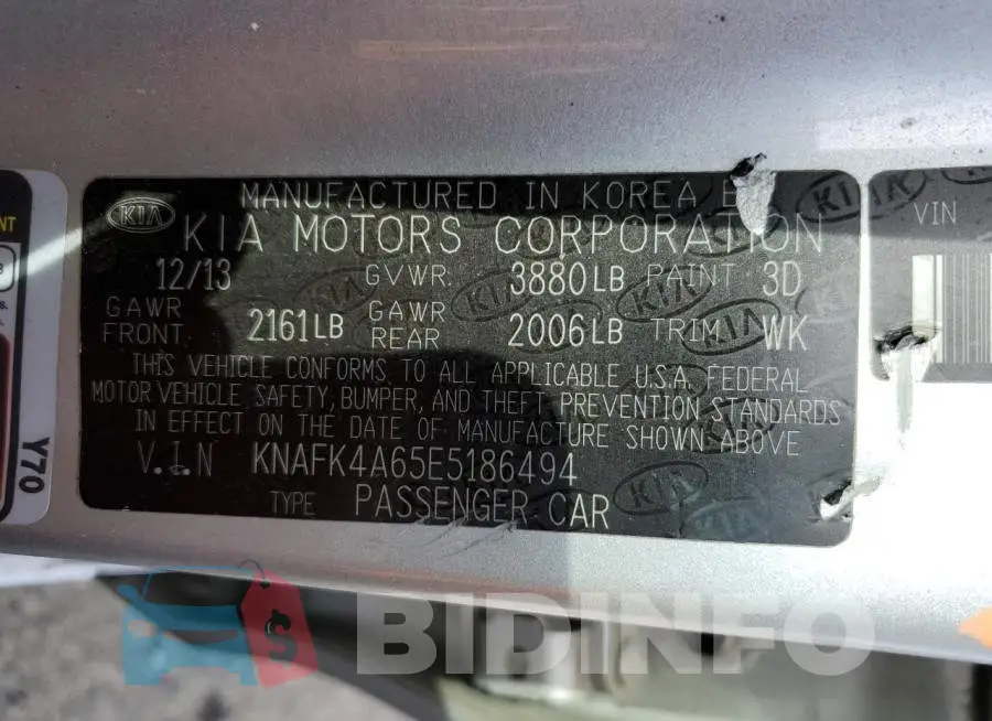 KNAFK4A65E5186494 Photo# 12