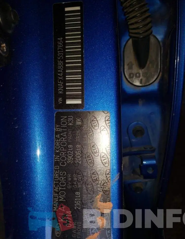 KNAFX4A88F5317664 Photo# 13