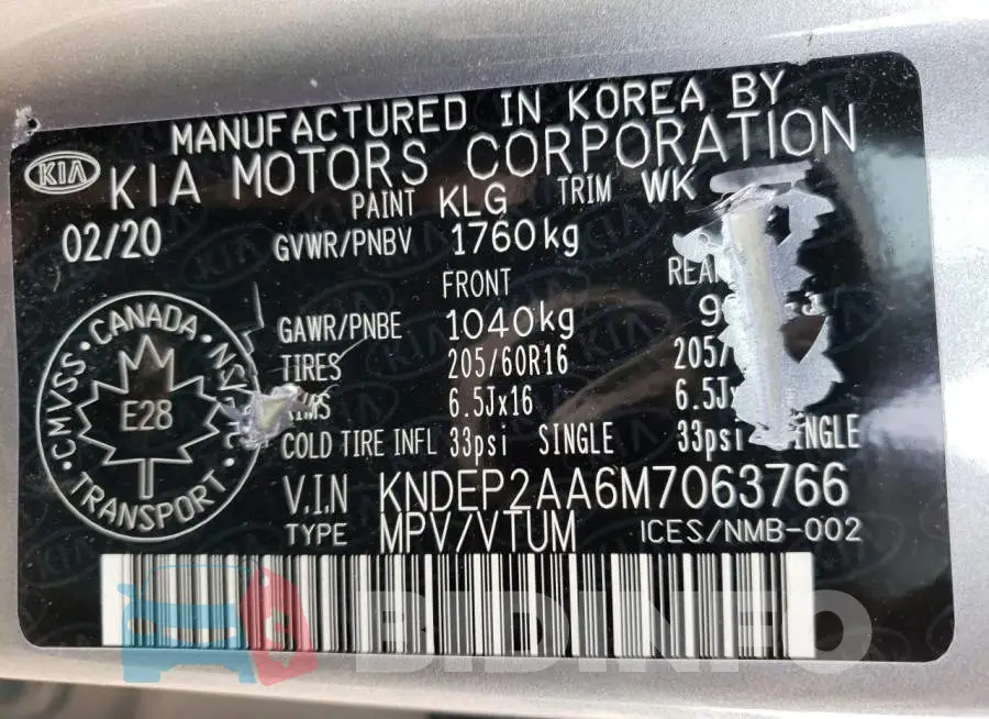 KNDEP2AA6M7063766 Photo# 14