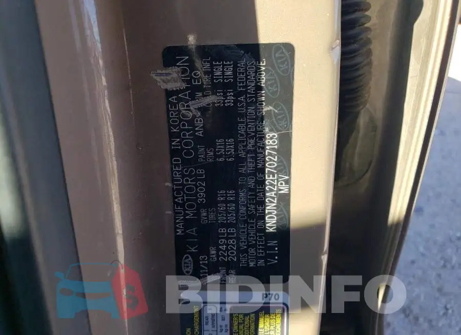 KNDJN2A22E7027183 Photo# 12