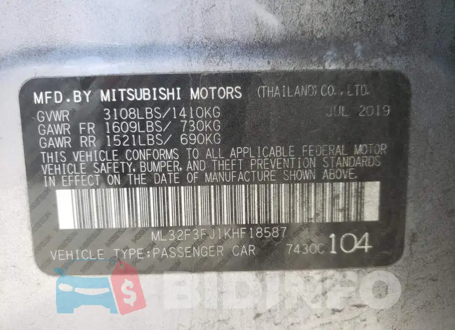 ML32F3FJ1KHF18587 Photo# 13
