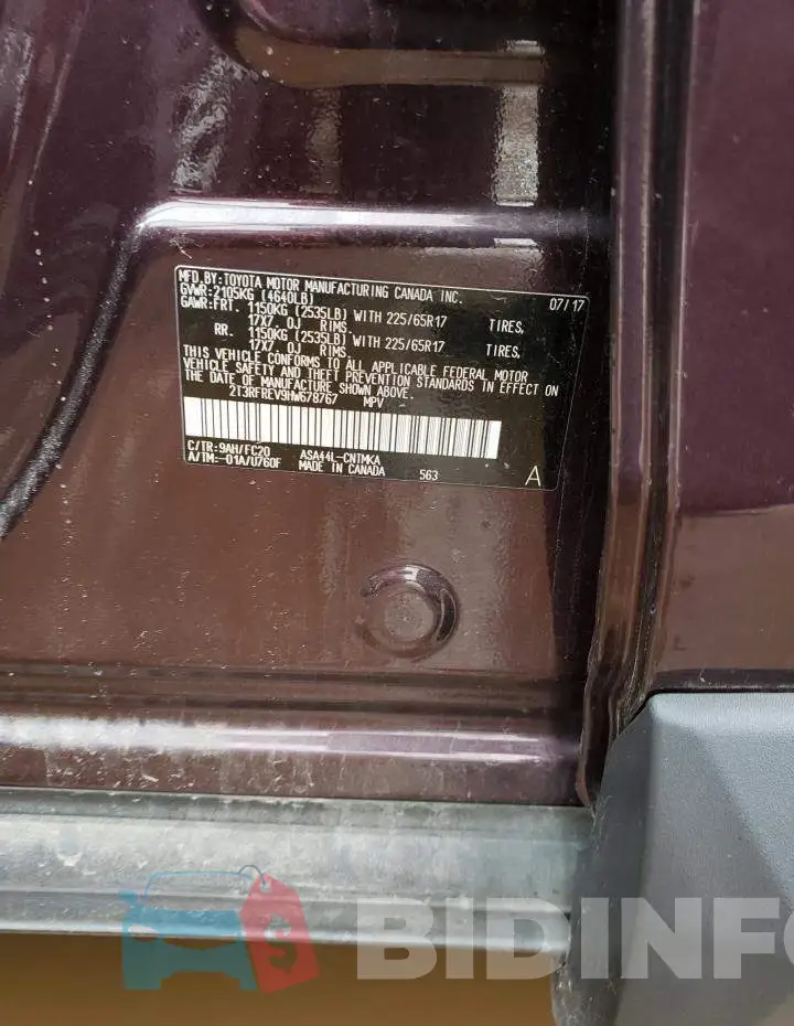 2T3RFREV9HW678767 Photo# 14