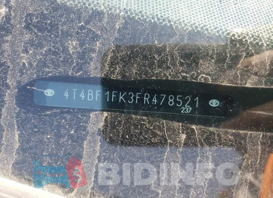4T4BF1FK3FR478521 Photo# 12