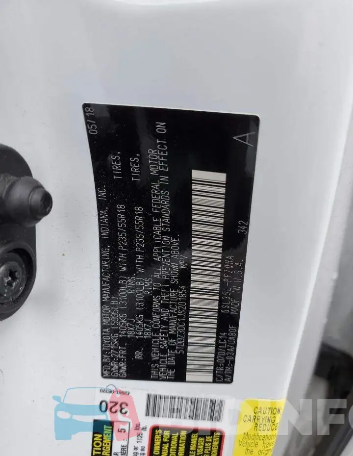 5TDDZ3DC1JS201854 Photo# 13